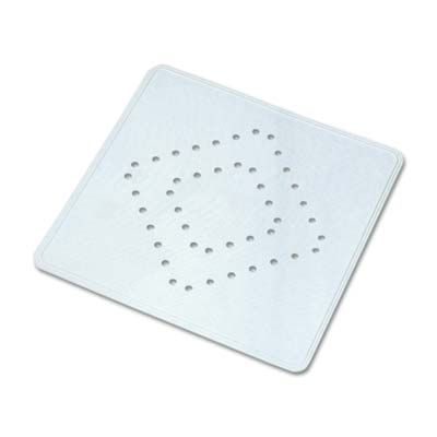 TAPPETO DOCCIA ANTISCIVOLO - GOMMA BIANCO+VENTOSE CM 55X55- 2 pezzi