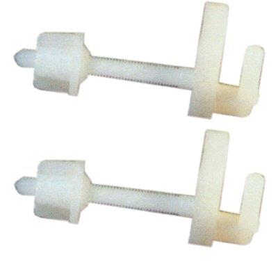 CERNIERE SEDILE WC NYLON - BIANCO CF=PZ 2- 25 confezioni