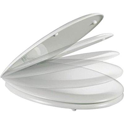 SEDILE WC UNIVERSALE SLOW CLOSE TERMOPLASTICA BIANCO CM 42X37  coprivaso copriwater