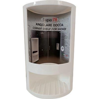 PORTASAPONE ANGOLARE - MOPLEN BIANCO CM 14X14 H=CM 33.5- 2 pezzi