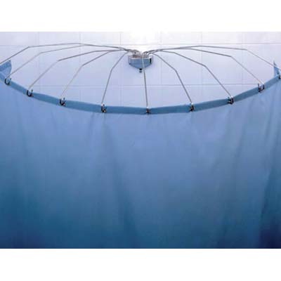 REGGITENDA AD OMBRELLO X DOCCIA  INOX ASTE 8 180  °