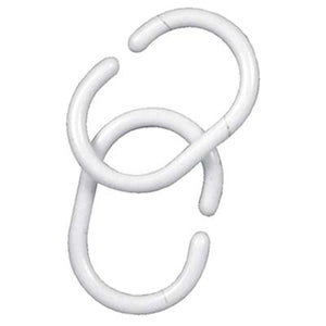 ANELLO ABS X TENDA DOCCIA - BIANCO X TUBO MM 25 CF=PZ 12- 6 confezioni