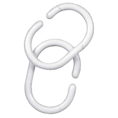 ANELLO ABS X TENDA DOCCIA - BIANCO X TUBO MM 25 CF=PZ 12- 6 confezioni