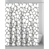 TENDA DOCCIA STONE - IN VINILE + ANELLI CM 180X200- 2 pezzi