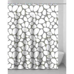 TENDA DOCCIA STONE  IN VINILE + ANELLI CM 240X200