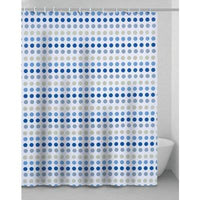 TENDA DOCCIA PALLINE - IN VINILE + ANELLI CM 120X200- 2 pezzi