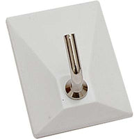 GANCIO ADESIVO METALGANCIO PRONTY - BASE PLASTICA/GANCIO METALLO CF=PZ 2 BIANCO- 12 confezioni