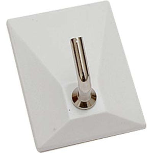 GANCIO ADESIVO METALGANCIO PRONTY - BASE PLASTICA/GANCIO METALLO CF=PZ 2 BIANCO- 12 confezioni