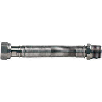 TUBO ACQUA FLESSIBILE ESTENSIBILE MF  INOX 316 3/4MF CM 20/40