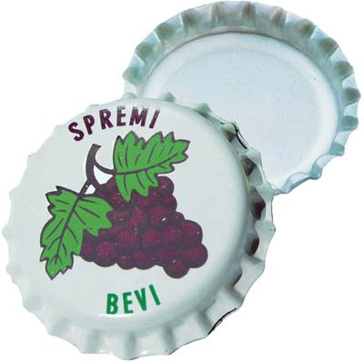 TAPPO CORONA SMALTATO VINO - MM 26 CF=80XPZ 100- 1 confezioni