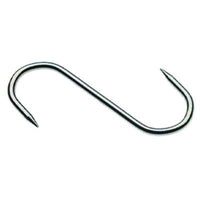 GANCIO MACELLAIO 2 PUNTE - INOX MM 120X5- 10 pezzi