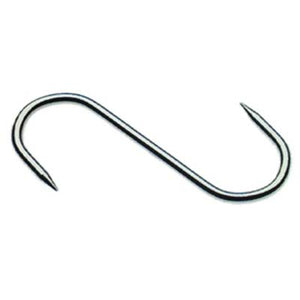 GANCIO MACELLAIO 2 PUNTE - INOX MM 120X5- 10 pezzi