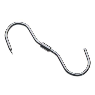 GANCIO MACELLAIO GIREVOLE 1 PUNTA - INOX MM 260X10- 10 pezzi