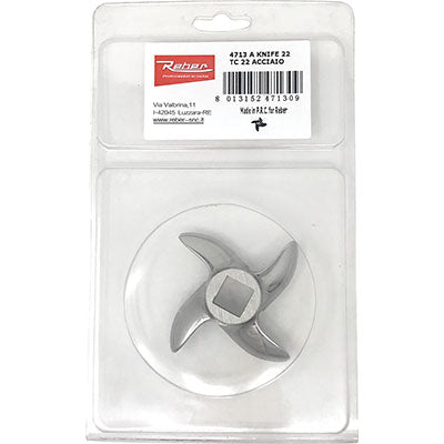 COLTELLO X TRITACARNE ELETTRICO INOX REBER  AUTOAFFILANTE n° 32