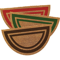 ZERBINO BORDO 14 MEZZALUNA - COCCO + PVC CM 40X70- 2 pezzi