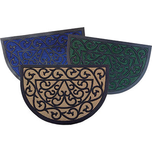 ZERBINO POLY WEB MEZZALUNA - POLIPROPILENE + GOMMA CM 45X75- 2 pezzi