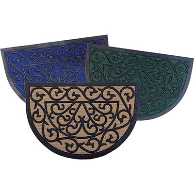 ZERBINO POLY WEB MEZZALUNA - POLIPROPILENE + GOMMA CM 45X75- 2 pezzi