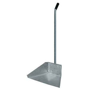 ALZA IMMONDIZIA ACCIAIO + MANICO DOMUS - ZINCATO CM 34X25 H.CM 76- 12 pezzi