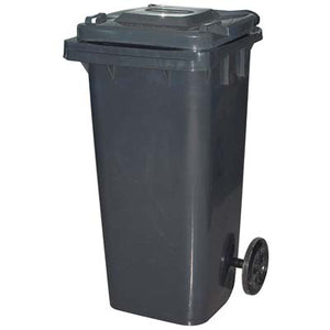 BIDONE IMMONDIZIA GREEN 120 + RUOTE ICS  GRIGIO LT 120 CM 55X50 H.CM 94