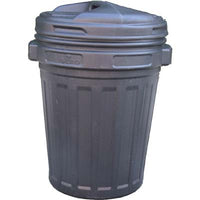 BIDONE IMMONDIZIA + COPERCHIO A VITE  NERO LT 70 CM 45 H.CM 62