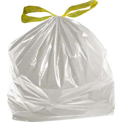 SACCO IMMONDIZIA CASA + MANIGLIE - TRASPARENTE CM 55X65 CF=PZ 15- 60 confezioni