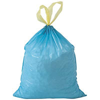 SACCO IMMONDIZIA CASA + MANIGLIE - AZZURRO CM 55X65 CF=PZ 15- 60 confezioni