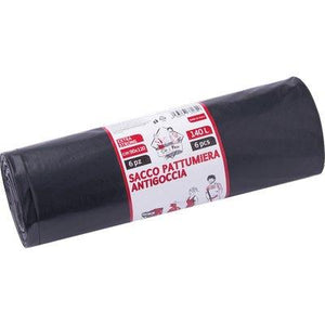 SACCO IMMONDIZIA INDUSTRIALE NERO ELEPACKING - CM 90X120 MY 80 CF=PZ 6- 20 confezioni