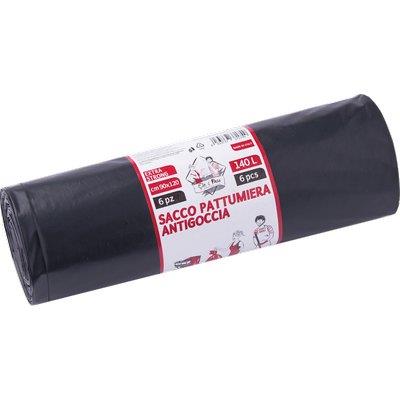 SACCO IMMONDIZIA INDUSTRIALE NERO ELEPACKING - CM 90X120 MY 80 CF=PZ 6- 20 confezioni