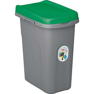 PATTUMIERA IMMONDIZIA ECO SYSTEM STEFANPLAST - VERDE LT 15 CM 33X22 H.CM 41- 2 pezzi
