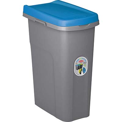 PATTUMIERA IMMONDIZIA ECO SYSTEM STEFANPLAST  BLU LT 25 CM 39X24 H.CM 51