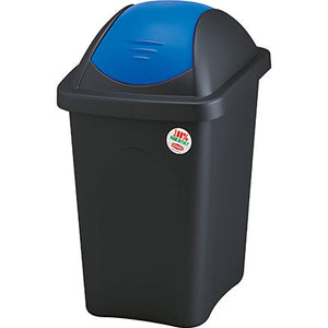 BIDONE IMMONDIZIA MULTIPAT STEFANPLAST - BLU LT 60 CM 39X39 H.CM 68- 2 pezzi