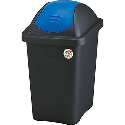 BIDONE IMMONDIZIA MULTIPAT STEFANPLAST - BLU LT 60 CM 39X39 H.CM 68- 2 pezzi