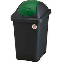 BIDONE IMMONDIZIA MULTIPAT STEFANPLAST - VERDE LT 60 CM 39X39 H.CM 68- 2 pezzi