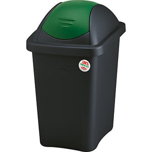 BIDONE IMMONDIZIA MULTIPAT STEFANPLAST - VERDE LT 60 CM 39X39 H.CM 68- 2 pezzi