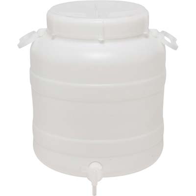 FUSTO BOCCA LARGA X RUBINETTO  HDPE LT 30 MM 355 H.MM 425 3/4F