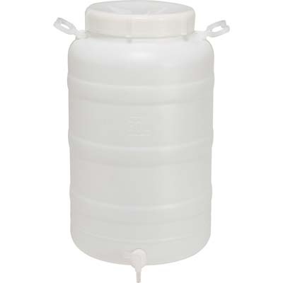 FUSTO BOCCA LARGA X RUBINETTO  HDPE LT 50 MM 355 H.MM 625 3/4F