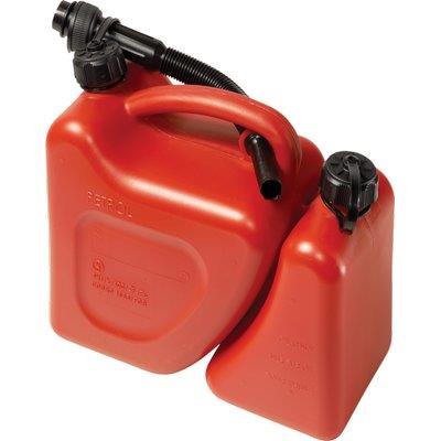 TANICA CARBURANTE DOPPIO USO  PP ROSSO LT 5+2