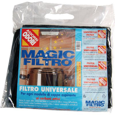 FILTRO X CAPPA ASPIRANTE ODORI MAGIC - NERO CM 47X57- 5 pezzi