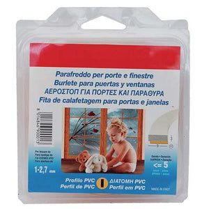 PARAFREDDO GEKO FLEX PROFILO I - PVC ESPANSO BIANCO H.MM 9 MT 6- 12 pezzi