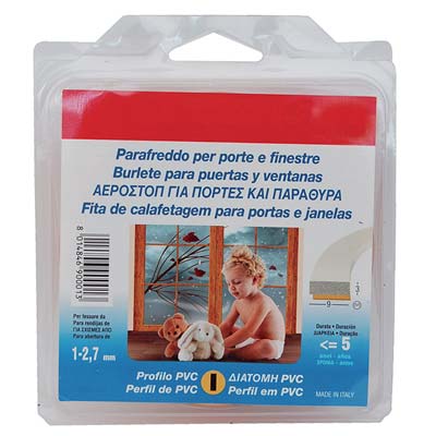 PARAFREDDO GEKO FLEX PROFILO I - PVC ESPANSO BIANCO H.MM 9 MT 6- 12 pezzi