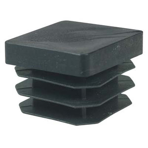 PUNTALE INTERNO QUADRO ALETTATO - PE NERO MM  80X80- 10 pezzi