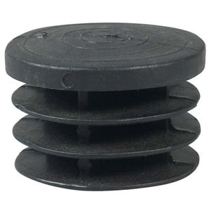 PUNTALE INTERNO TONDO ALETTATO - PE NERO MM 18- 200 pezzi