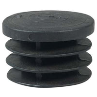 PUNTALE INTERNO TONDO ALETTATO - PE NERO MM 50- 25 pezzi