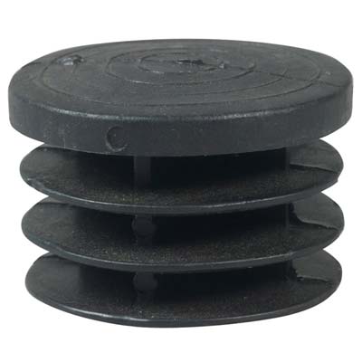 PUNTALE INTERNO TONDO ALETTATO - PE NERO MM 50- 25 pezzi