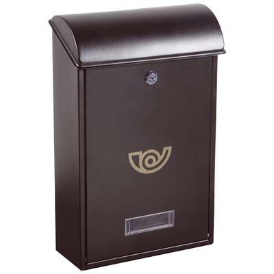 CASSETTA POSTA VILLA ALUBOX  ACCIAIO VERN ANTRACITE MM 250X100 H.MM 400