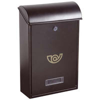 CASSETTA POSTA VILLA ALUBOX  ACCIAIO VERN ANTRACITE MM 250X100 H.MM 400