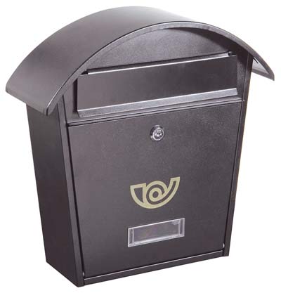 CASSETTA POSTA CHALET ALUBOX  ACCIAIO VERN GRIGIO MM 360X100 H.MM 370