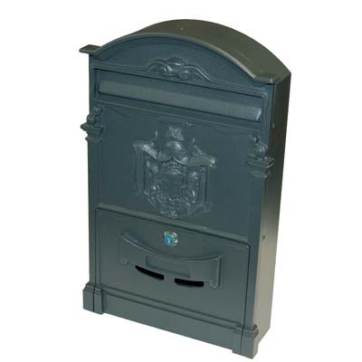 CASSETTA POSTA REGIA DOMUS  ALLUMINIO PRESSOFUSO GRIGIO MM 260X90 H.MM 410