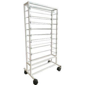 ESPOSITORE PLASTICA ADESIVA ALKOR  ACCIAIO VERNICIATO POSTI 18