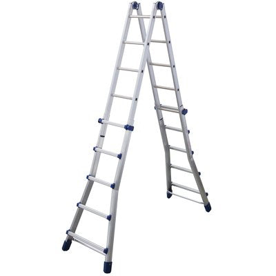 SCALA TELESCOPICA BRIKO BLU FACAL - ALLUMINIO H.CM 148/512 PIOLI 5+5